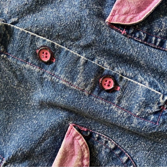 Vintage 80s/90s Acid Wash Toddler Romper Size 2 - Picture 8 of 8